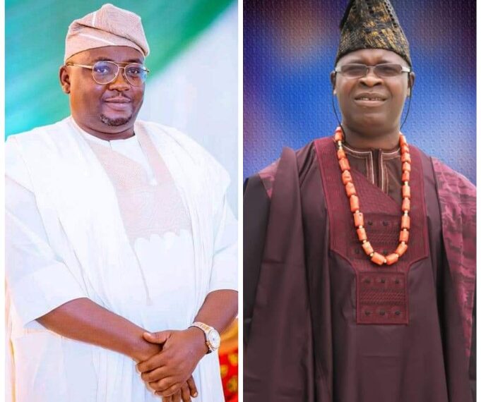 Minister for Power, Adebayo Adelabu and Chief Dotun Sanusi